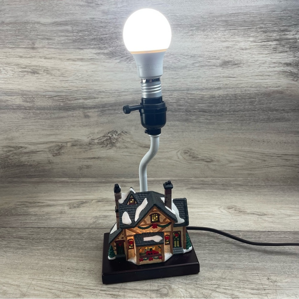 Christmas Village House Table Lamp Light *Bulb Not Included*